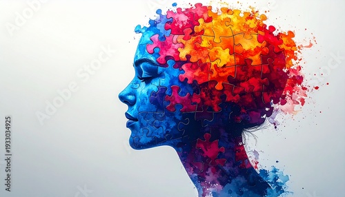 Mental Health Awareness Day Emotional Background for Bipolar Disorder Anxiety and Stress