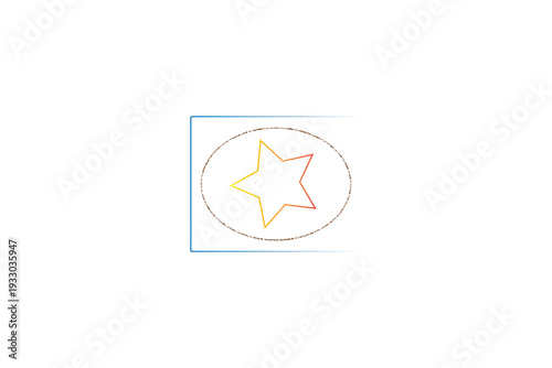 PNG Illustration Colorful star shape design element isolated on transparent background