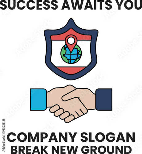 A logo for a company that is about to break new ground