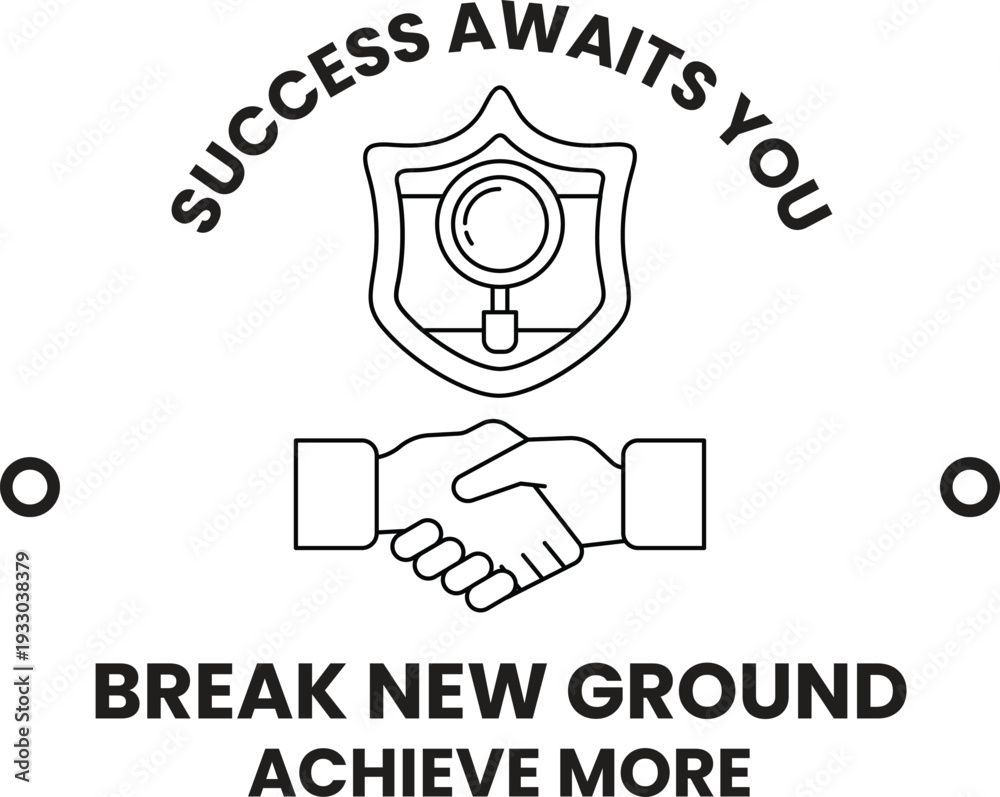 Fototapeta premium A logo for success awaits you