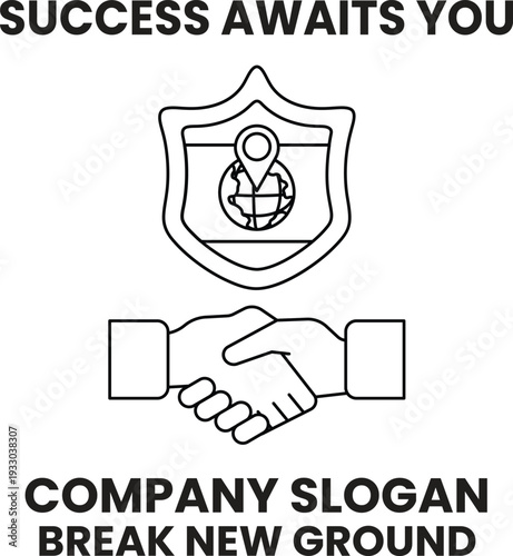 A logo for a company that is about to break new ground