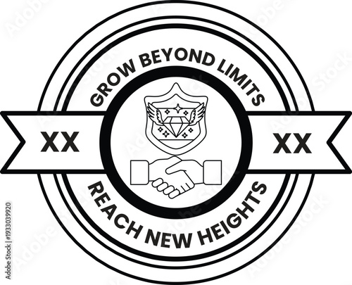 A logo for Grow Beyond Limits Reach New Heights