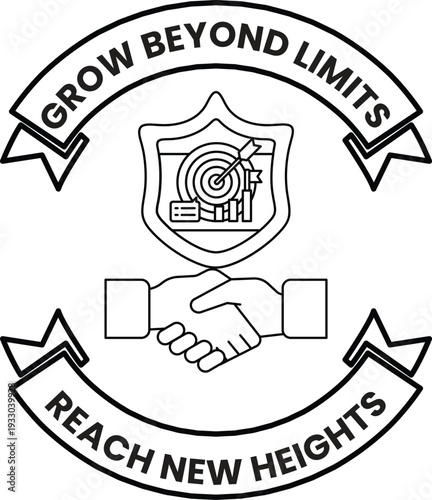 A logo for Grow Beyond Limits Reach New Heights