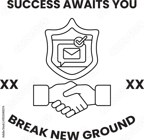 A logo for a company that is about to break new ground