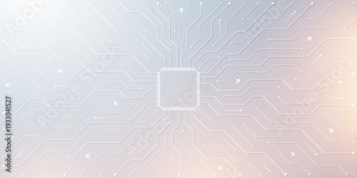 Motherboard technology circuit board background texture design. Creative idea AI banner concept for internet technology. Digital motherboard concept for poster, cover, banner, header, web template