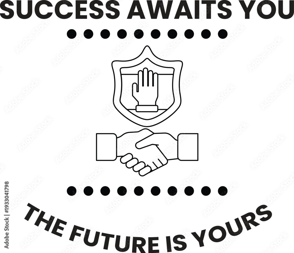 Obraz premium A logo for a company that is about success and the future