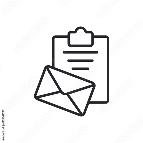 attachment icons outline and Flat Style,transparent background