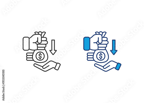 Loan Icon Set Multiple Style Collection