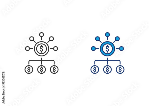 Budget Icon Set Multiple Style Collection