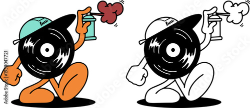 Perfume Spray Bottle in Hand – Fragrance Cosmetic Vector Illustration