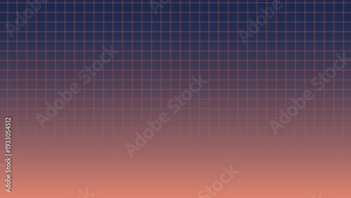 Coral to navy gradient with grid pattern background, 16:9 ratio