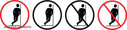 No Entry Symbol Icon Set – Prohibited Access Sign Collection