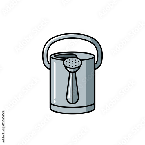 Grey Metal Tea Infuser in Mug.