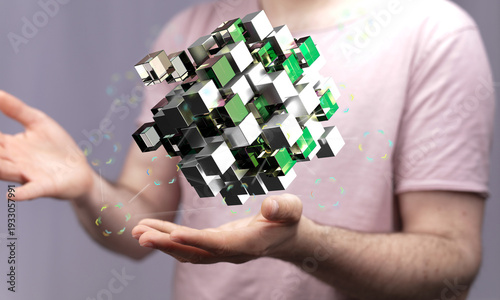 Abstract image of a person ...
