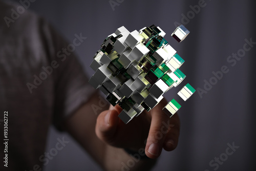 Abstract image of a person ...