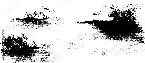 Abstract high contrast water filter threads stencil design