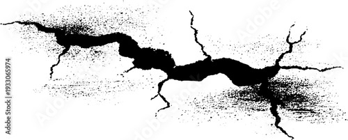 Abstract weathered concrete texture with high contrast cracks for artistic design