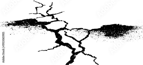 Weathered concrete texture with high contrast abstract cracks for design projects