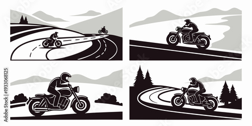 Vintage cars and motorcycles on display at a classic vehicle exhibition. Vector