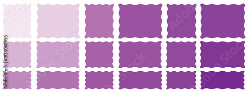 Set of wavy organic neon frames rectangle square shapes Abstract Designs icons and graphics  scallops geometry  Irregular flat shapes. Random spots and curvy elements. Smooth box Vector illustration