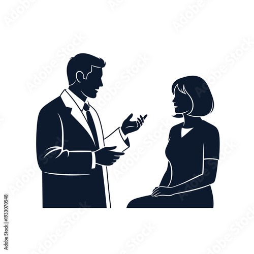 Doctor consulting patient, medical consultation, healthcare, doctor-patient relationship, discussion