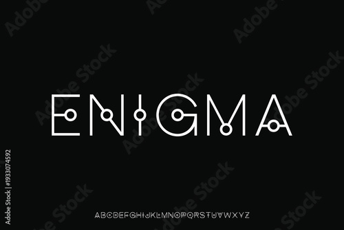 Display alphabet font vector design suitable for headline, poster, logo, magazine and many more