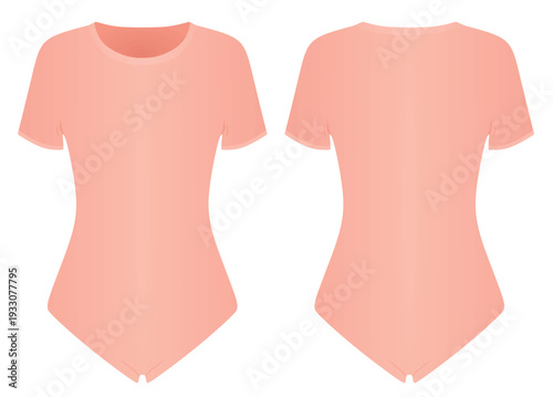 Pink bodysuit underwear. vector illustration