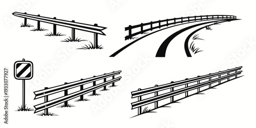 Various types of bridges and their unique structural designs and purposes Vector