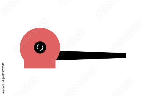 Minimalist Centrifugal Air Blower Vector Icon