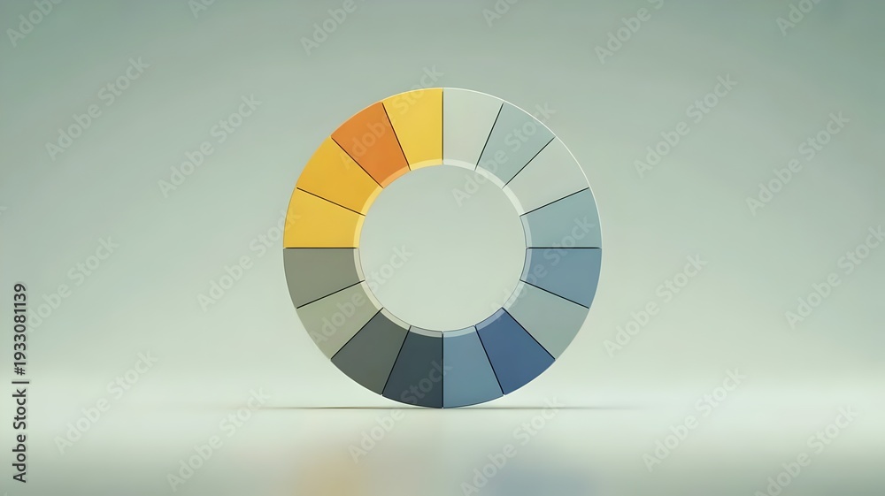 Fototapeta premium Risk management circular framework – Perfect for corporate compliance.