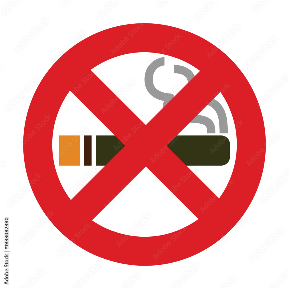 Obraz premium Isolated vector set of red and white 3d circle icons featuring prohibited smoking, no parking, and do not enter road signs as a forbidden safety warning symbol