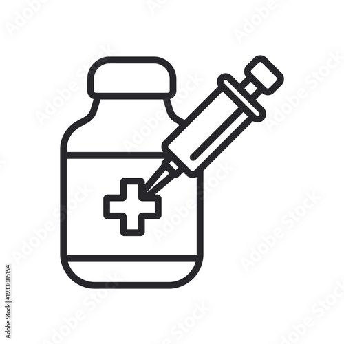 dose icons outline and Flat Style,transparent background