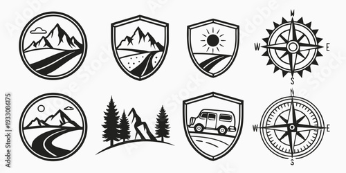 Collection of various logos and symbols representing different organizations and causes Vector