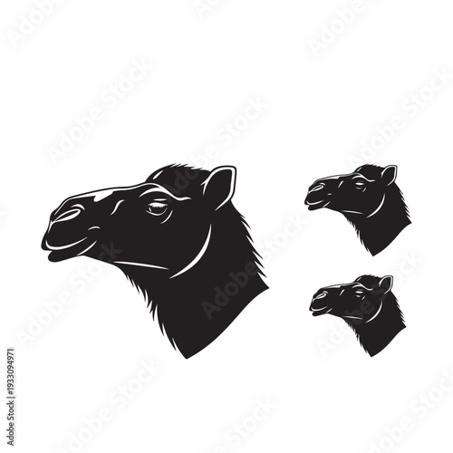 Camel Face Silhouette Set Black and White Vector Illustration

Camel Head Silhouette Collection Minimal Black White Design

Camel Face Outline Silhouette Pack Monochrome Vector Art