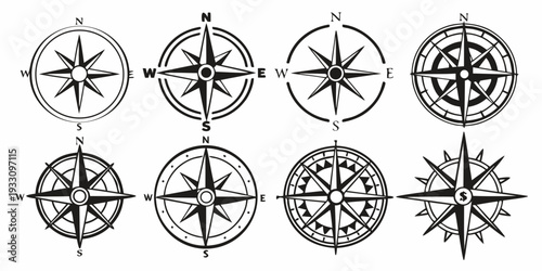 Intricate geometric patterns featuring symmetrical star-like shapes and circular designs Vector