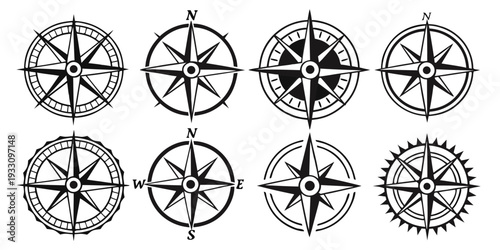 A collection of intricate circular patterns and designs Vector