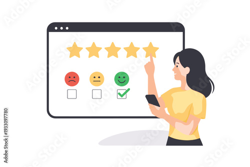 Simple generation text image composition feedback no survey icon online white vector