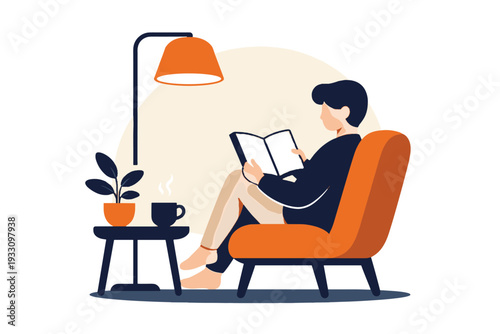 Composition simple icon vector evening letters image no book white generation relaxation