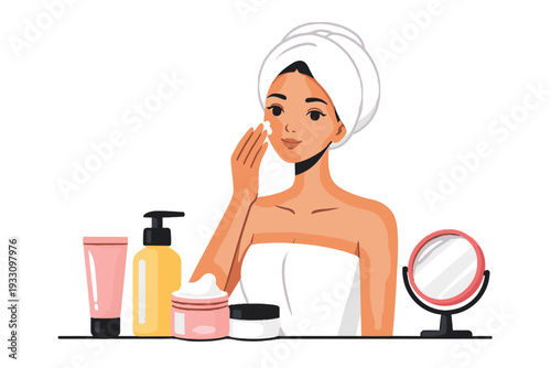 Icon text vector no white simple image beauty generation skincare letters routine