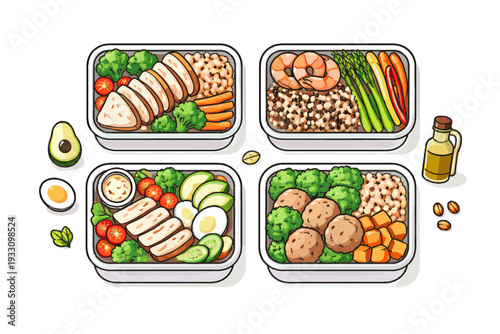 Simple clean style white image generation illustration icon minimal vector containers isolated