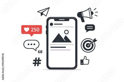 Comments ui vector simple white likes illustration minimal image generation icon media