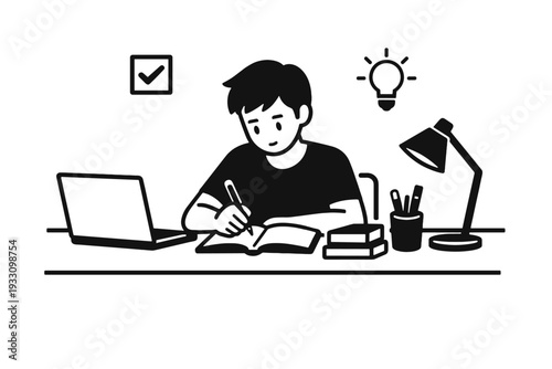 Background desk modern vector image icon simple white illustration svg generation no