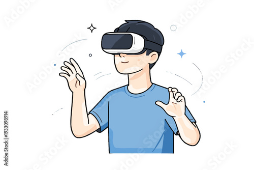 Icon modern generation clean headset white style simple device image vector usage