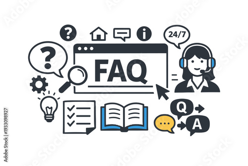 Vector clean style simple gradients icon image icons no faq background generation