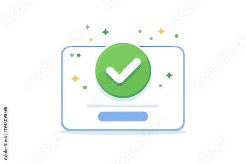 Generation style white isolated image illustration flat icon text success no vector