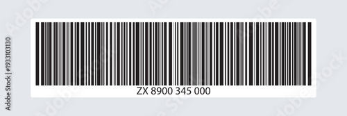 Barcode icon, isolated line illustration for product labeling, retail scanning, inventory management, e-commerce, and packaging design, minimalist linear barcode graphic Vector Illustration.
