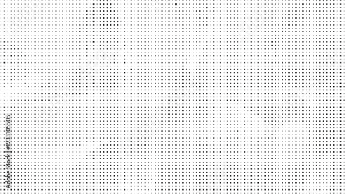 Black halftone dots abstract shapes background on white, Black dotted halftone pattern forming modern abstract design