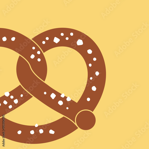 Delicious Salty Pretzel Snack with Classic Twisted Knot Shape.
