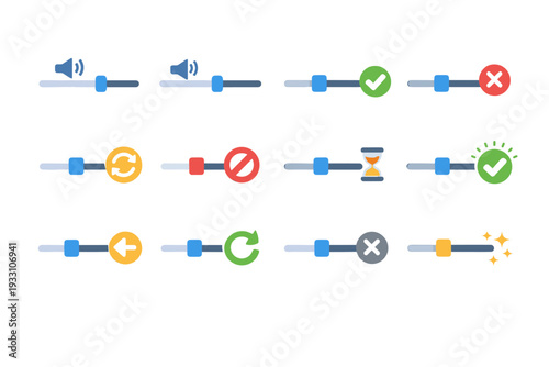Simple confirmed failed retried generation vector started icon volume final state image