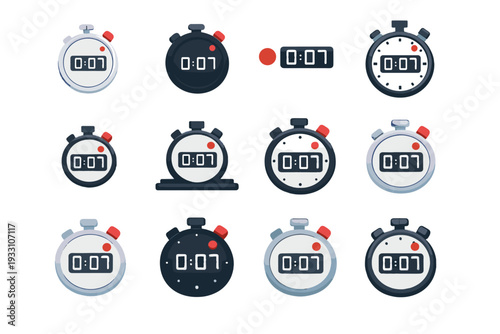 Generation professional timer bold style variant vector image spacious icon calm compact